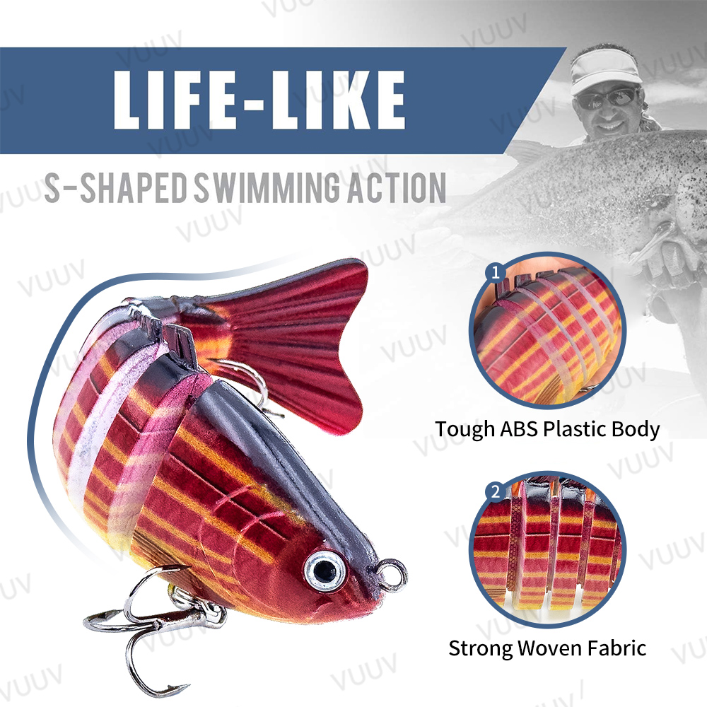 10 pcs Multi-Joint Swimbait Fi - Fishing Lure Popper 评论和价格