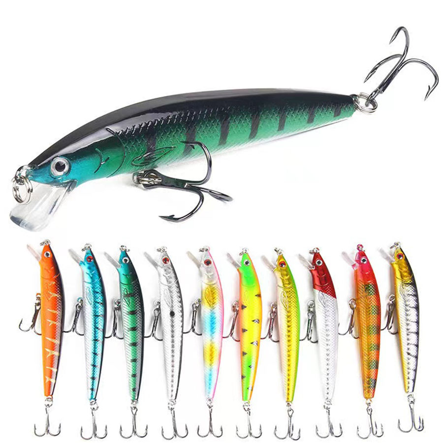 10PCS Jerkbait Minnow Swimbait - Fishing Lure Crankbait 评论和价格
