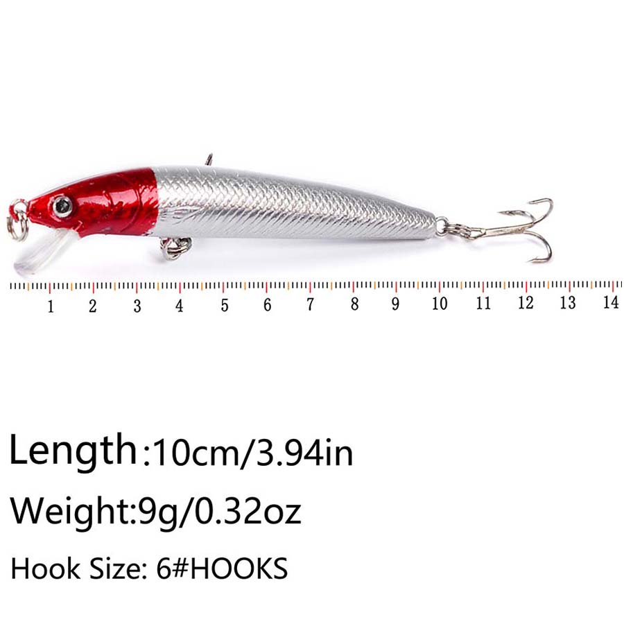 10PCS Jerkbait Minnow Swimbait - Fishing Lure Crankbait 评论和价格
