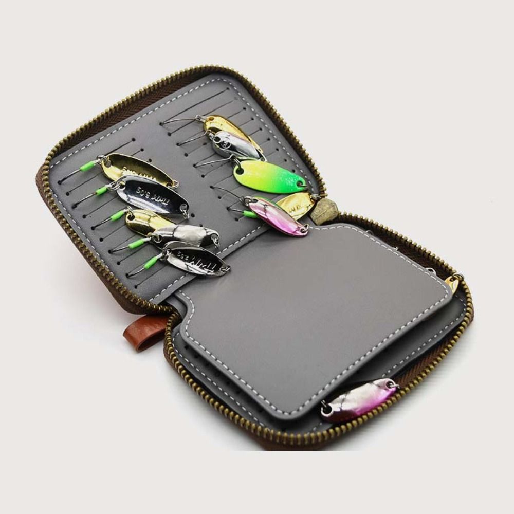 PU Leather Lure Wallet Bag Lur - Fishing Lure Spinner 评论和价格