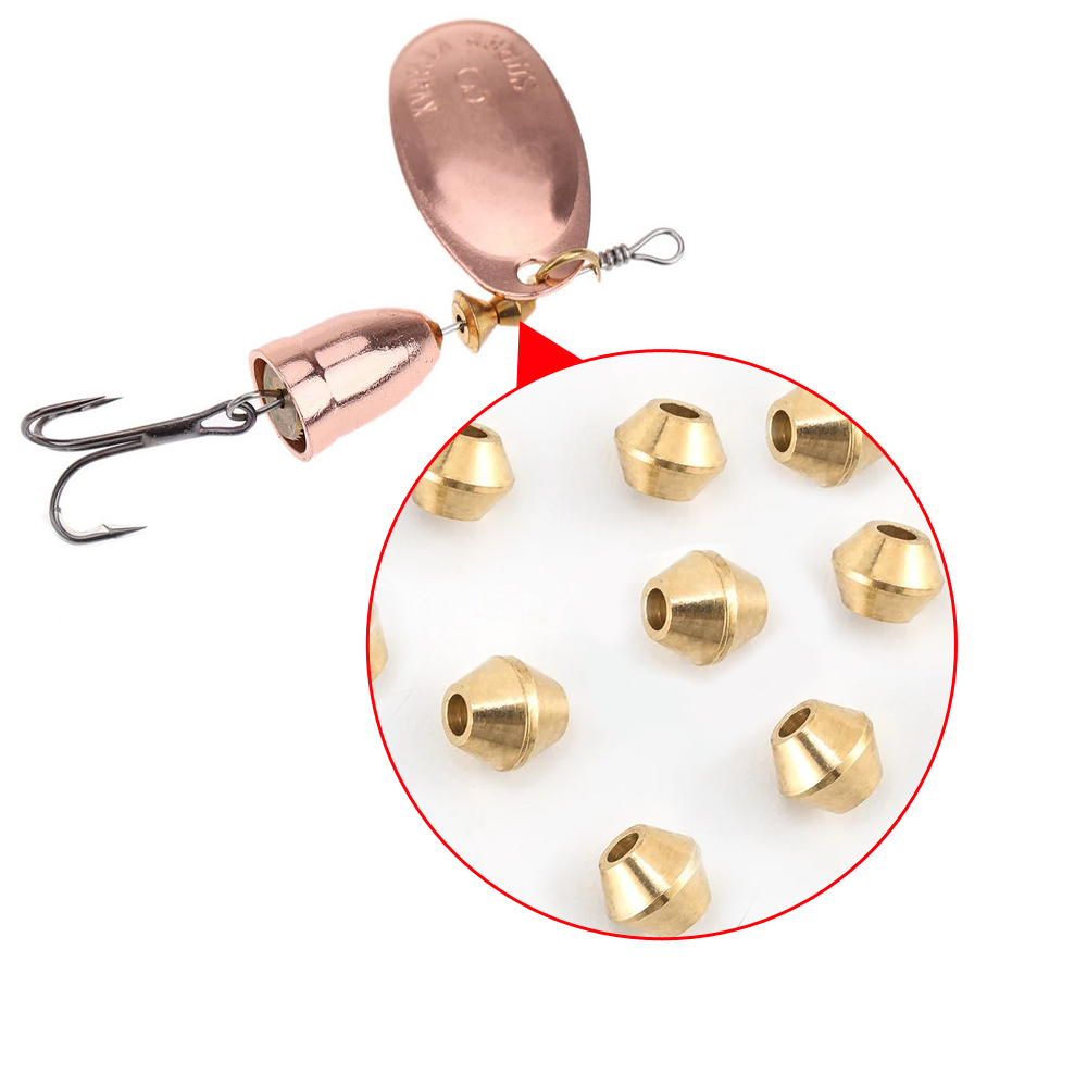 40pcs DIY Lure Brass Fishing B - Fishing Lure Spinner 评论和价格