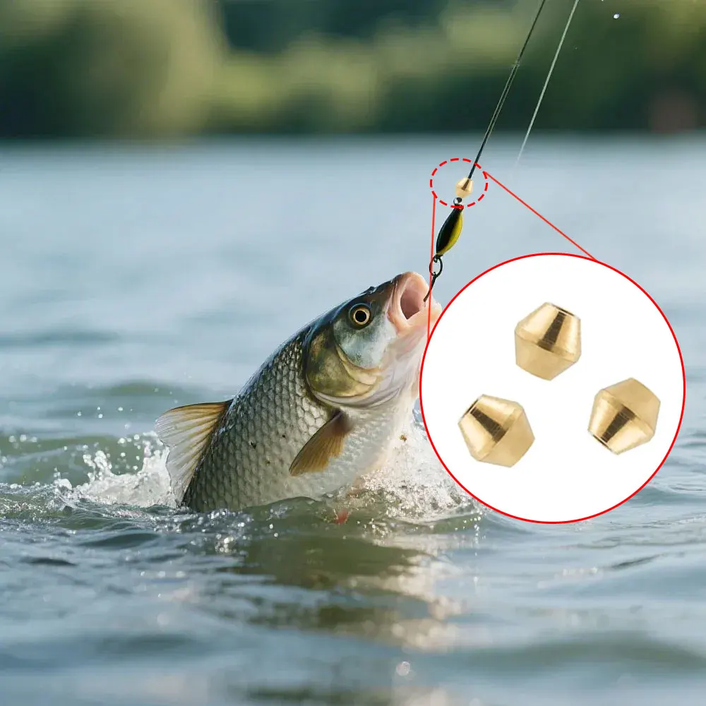 40pcs DIY Lure Brass Fishing B - Fishing Lure Spinner 评论和价格