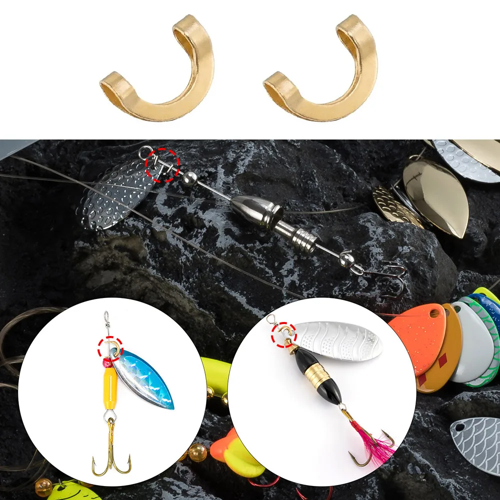 100pcs Fishing U Shaped Fixed  - Fishing Lure Spinner 评论和价格