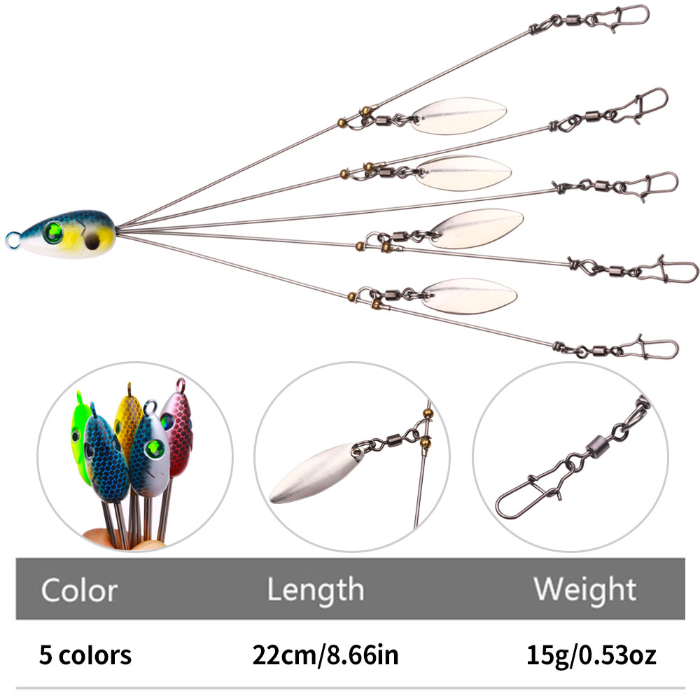 Alabama Rig Spinner Bait Umbre - Fishing Lure Blade Bait 评论和价格